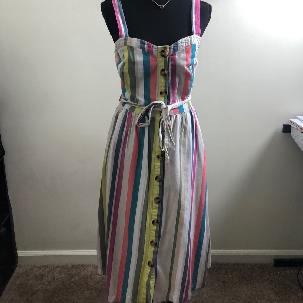 Striped Long Dress